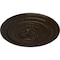 Ekena Millwork Pearl Ceiling Medallion (Fits Canopies up to 1 7/8"), Hand-Painted Bronze, 26 1/4"OD x 1 1/2"P CM26PEBZS - alternate 2
